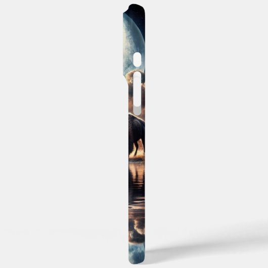 バイソン・バッファロー反射の超現実宇宙シーン Case-Mate iPhoneケース (裏面 / 左)