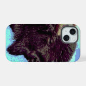 バイソン・ポップアート iPhone 15ケース (裏面横)