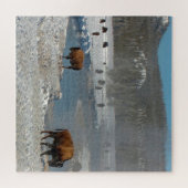 バイソン・ワイオミングが大好き。 ジグソーパズル (横)