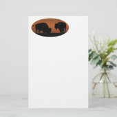 バイソン 便箋 (スタンド正面)