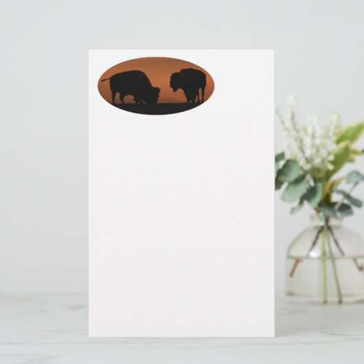 バイソン 便箋 (スタンド正面)