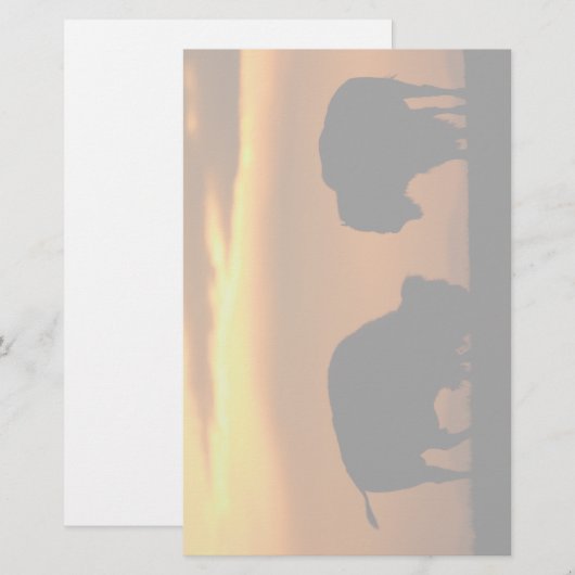 バイソン 便箋 (正面/裏面)