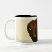 バイソン、c.1832 ツートーンマグカップ (左)