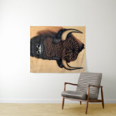バイソ威厳のあるン – 力と自由の象徴 タペストリー (インサイチュ(横))