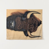 バイソ威厳のあるン – 力と自由の象徴 タペストリー (正面(横))