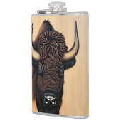 バイソ威厳のあるン – 力と自由の象徴 フラスク (左)