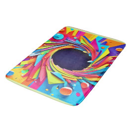 バイタリティアートの渦 バスマット