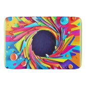 バイタリティアートの渦 バスマット (正面)