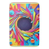 バイタリティアートの渦 バスマット (正面縦)