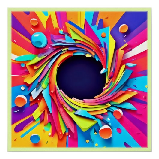 バイタリティアートの渦 ポスター (正面)