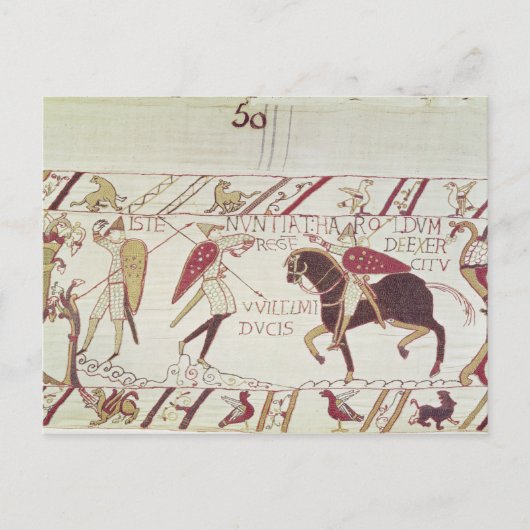 バイタルはハロルド王に知らせる ポストカード (正面)