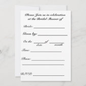 バイダルシャワー招待状 招待状 (裏面)