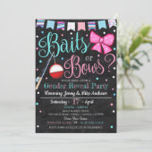 バイツまたはボーズジェンダーの表示パーティの招待状 招待状 (スタンド正面)