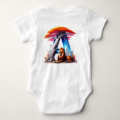 バイディラピシデガン素材イソラシアタウペラピス ベビーボディスーツ (裏面)