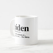 バイデンの定義 コーヒーマグカップ (正面左)