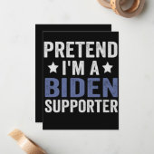 バイデン支持者のための面白いハロウィンギフト ノートカード (正面/裏面インサイチュ)