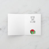 バイデン氏おもしろいクリスマス:ジョーに任せなさい カード (内部)