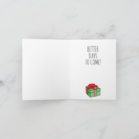 バイデン氏おもしろいクリスマス:ジョーに任せなさい カード (内部)