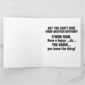 バイデン氏からHIDINおもしろい誕生日グリーティングカード カード (内部)