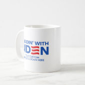 バイデン氏で自分の謎を作る コーヒーマグカップ (正面左)