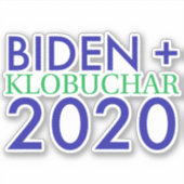 バイデン氏とクロブチャー2020ビニールステッカー シール (正面)