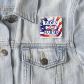 バイデン氏とハリス2020年選挙アメリカ国旗 缶バッジ (インサイチュ)