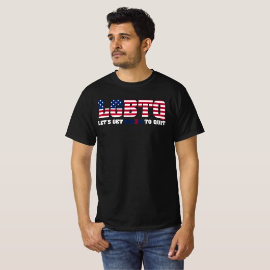 バイデン氏にロゴを付けやめる Tシャツ (正面フル)