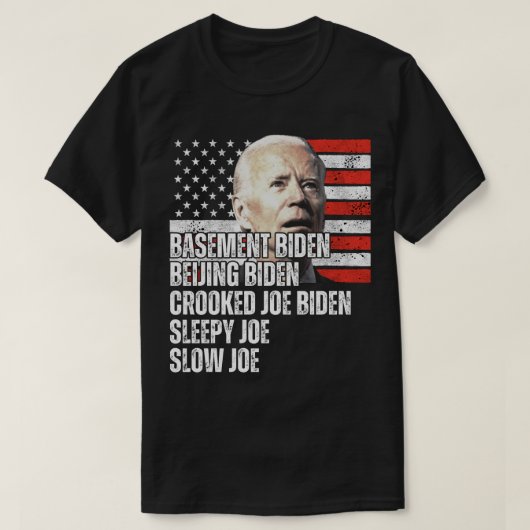 バイデン氏のトランプのニックネーム Tシャツ (デザイン正面)