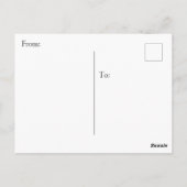 バイデン氏はトランプに言う、黙って男、引用文 ポストカード (裏面)