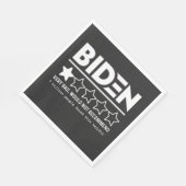 バイデン氏は非常に悪いTシャツを勧めない スタンダードランチョンナプキン (角)