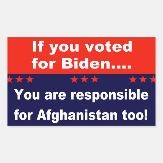 バイデン氏もしに投票した… 長方形シール (正面)