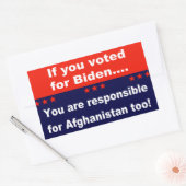 バイデン氏もしに投票した… 長方形シール (封筒)