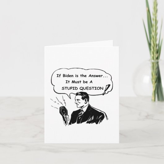 バイデン氏もしはアンサー漫画 カード (正面)