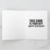 バイデン氏インフレおもしろいジョーク誕生日グリーティングカード カード (内部)