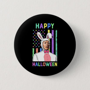 バイデン氏イースターハッピーハローウィンバニージョーイースター国旗 缶バッジ