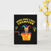 バイデン氏エイプリルフールの日チャンピカルユーモアPro T カード (黄色い花)