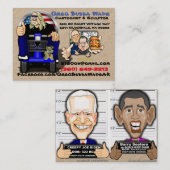 バイデン氏オバマ・ビズ・カードのバックアニメ 名刺 (正面/裏面)