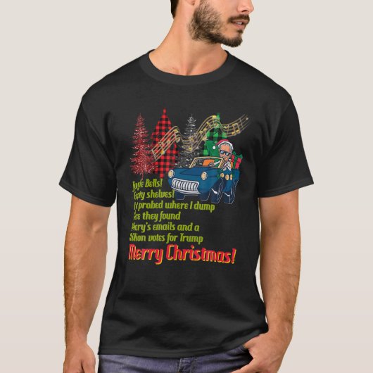 バイデン氏コロノコピーミームクリスマスお尻ワイプバイデン氏 Tシャツ (正面)