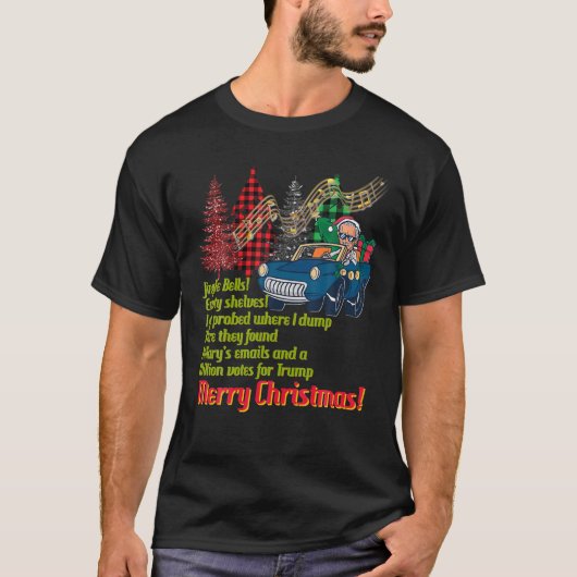バイデン氏コロノコピーミームクリスマスお尻ワイプバイデン氏 Tシャツ (正面)