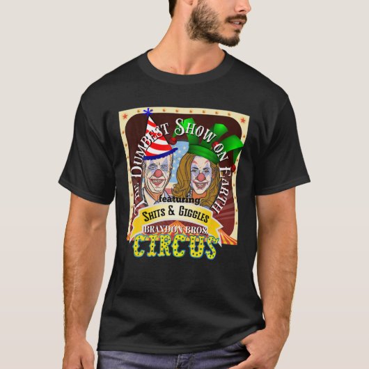 バイデン氏ジングルJoe Giggles Circus Trump 2024 Conserv Tシャツ (正面)