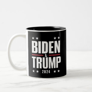 バイデン氏トランプ2024年おもしろい選出vp大統領のVP ツートーンマグカップ