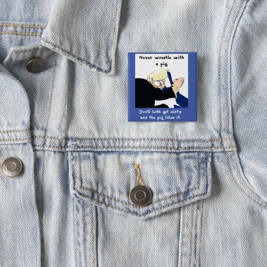 バイデン氏ハリスアンチトランプ論争の政治的ユーモア 缶バッジ (インサイチュ)