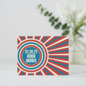 バイデン氏ハリスオープニングデイお祝い ポストカード (スタンド正面)