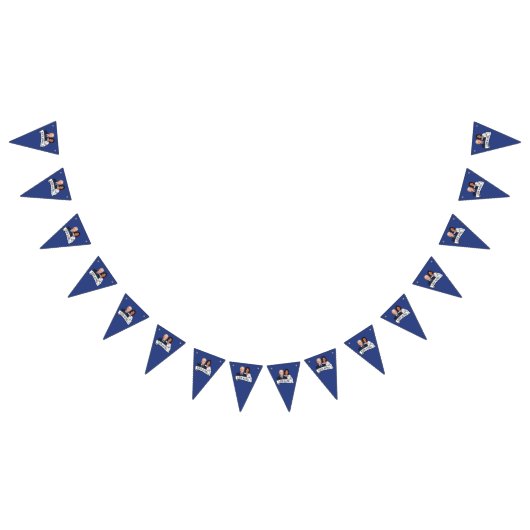 バイデン氏ハリスパーティー バンティングフラッグ (全)