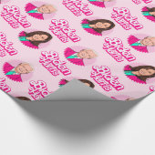 バイデン氏ハリスピンク誕生日 ラッピングペーパー (角)