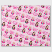 バイデン氏ハリスピンク誕生日 ラッピングペーパー (フラット)