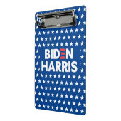 バイデン氏ハリスホワイトスターズパターンブルー ミニクリップボード (アングル2)