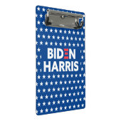 バイデン氏ハリスホワイトスターズパターンブルー ミニクリップボード (アングル)