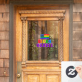 バイデン氏ハリスレインボーアメリカ国旗LGBTカスタム ウィンドウサイン (ホームデコレーション)