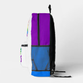 バイデン氏ハリスレインボーアメリカ国旗LGBTカスタム プリントバックパック (右)